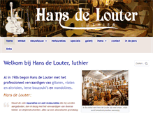 Tablet Screenshot of hansdelouter.nl